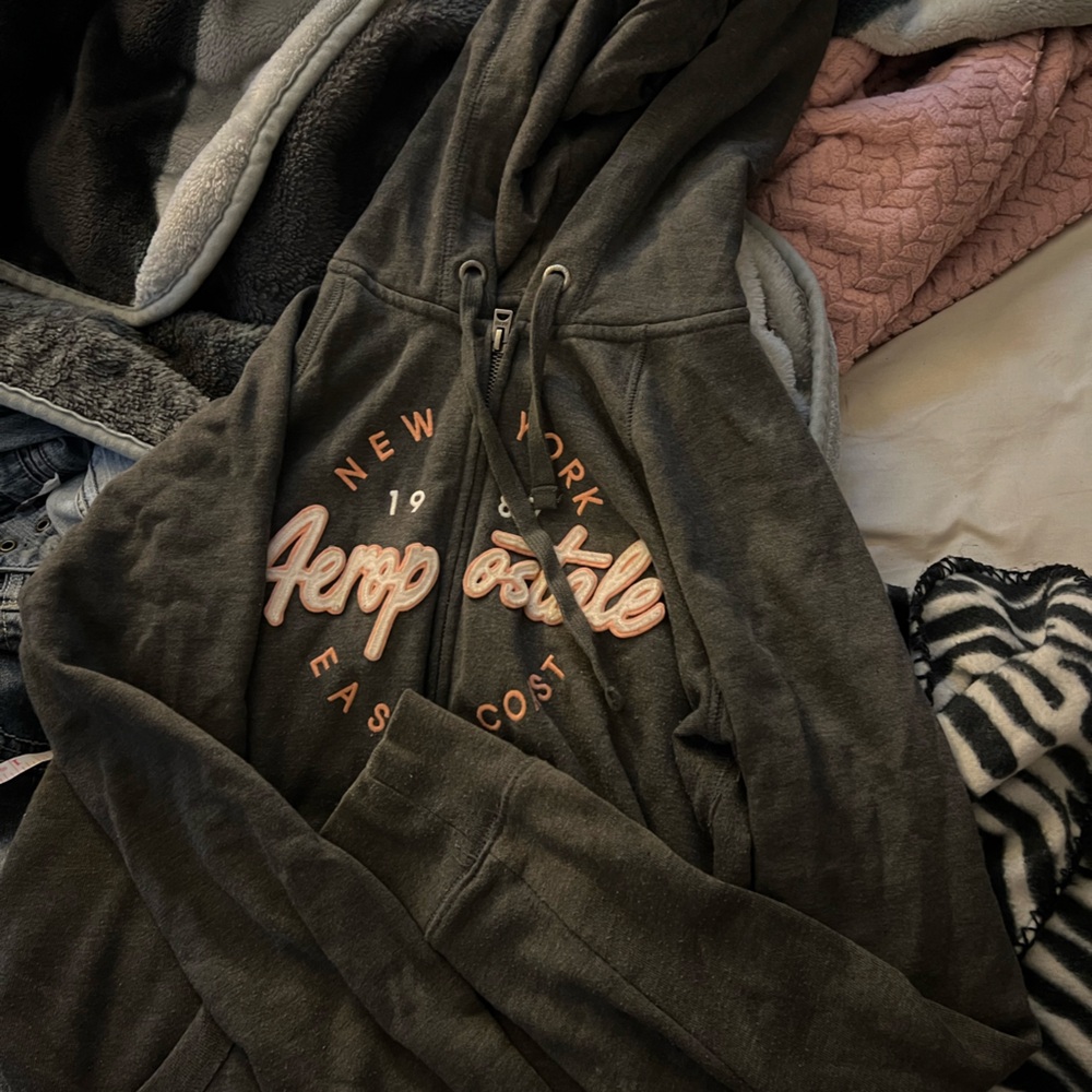 Grey and pink Aeropostale jacket